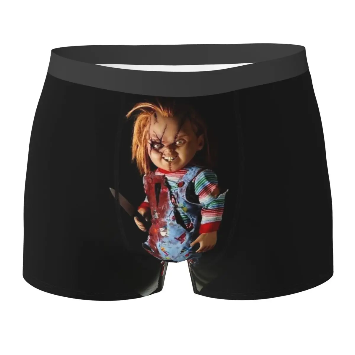 Boxer Underpants Shorts Good Guys Child's Play Chucky Panties Men's Ventilate Underwear for Homme Man Boyfriend Gift