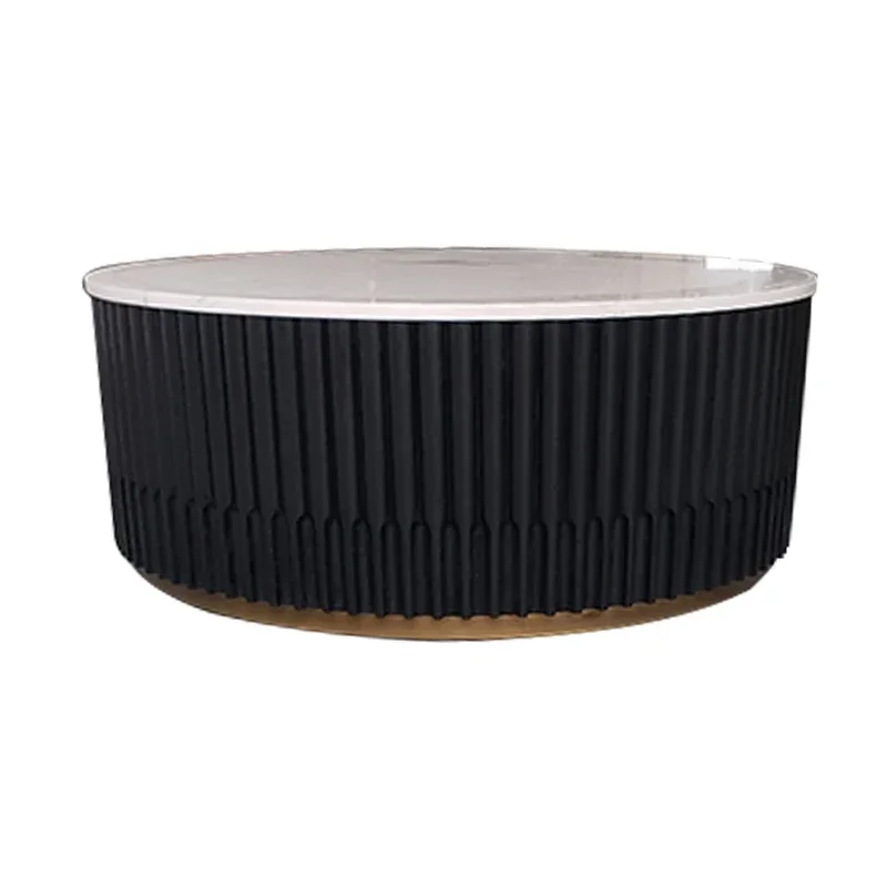 

Exquisite craftsmanship Modern Style Home Furniture Eco-Friendly Epoxy Wood Round Oval Wooden Coffee Table