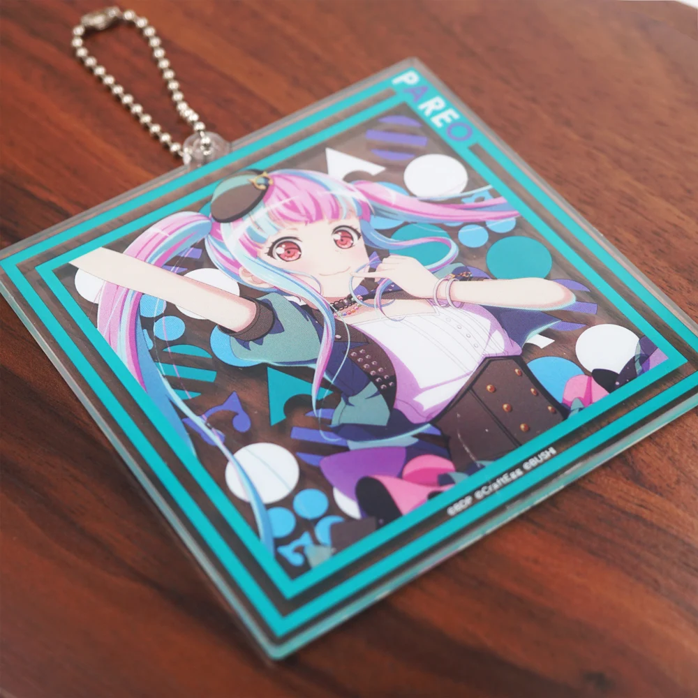 Bang Dream! Roselia Poppin\'Party Anime Game RAISE A SUILEN RAS Minato Yukina Hikawa Sayo Imai Lisa PAREO Acrylic Keychain