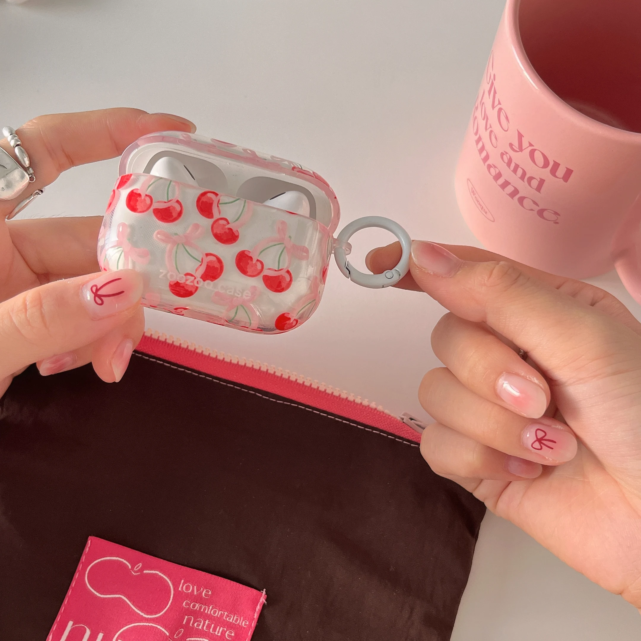 Transparent Pink Ch…