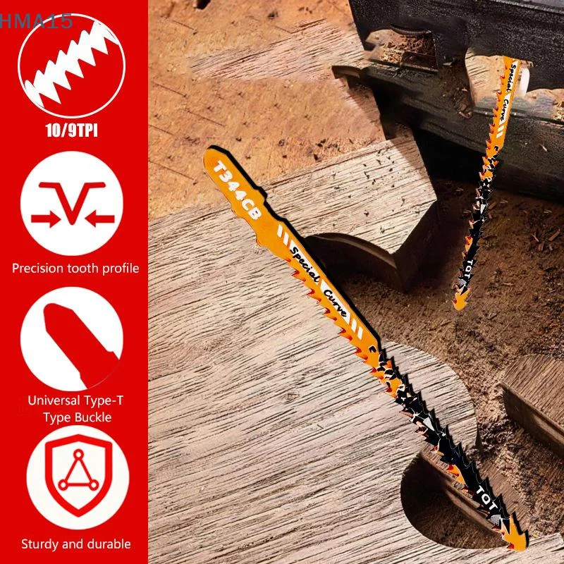 【YA】Double-Sided Jigsaw Blades T344CB High Performance Cutting Tool for Smooth Curved Cutting Carpenter Home Renovation Project