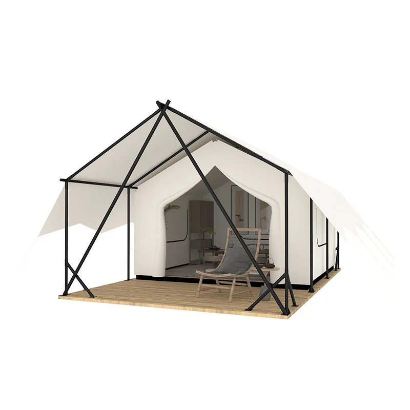 Outdoor tent Double-layer camping Large camp B & B Resort camping Windproof mildew-proof canopy