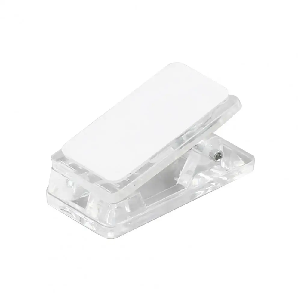 Wall Hanging Clips Acrylic Clips Compact Durable Self-adhesive Wall Clips Versatile Binder Photo Hanging Solution for Various