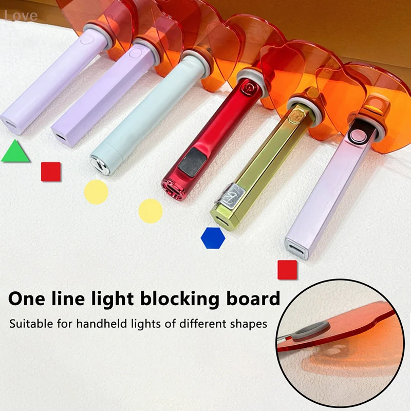 Nail Beauty Salon Devices Acrylic Light Blocking Baffle For Straight Shaped Nail UV Lamp Protective Goggles Anti Blue Light