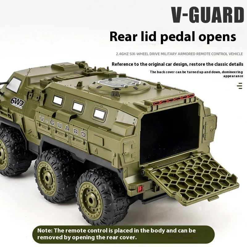 Cross Border Rc Six-Drive Ferngesteuertes Gepanzertes Fahrzeug Schwerer Transport Volle Skala Klettern Off-Road Fernbedienung Spielzeugauto