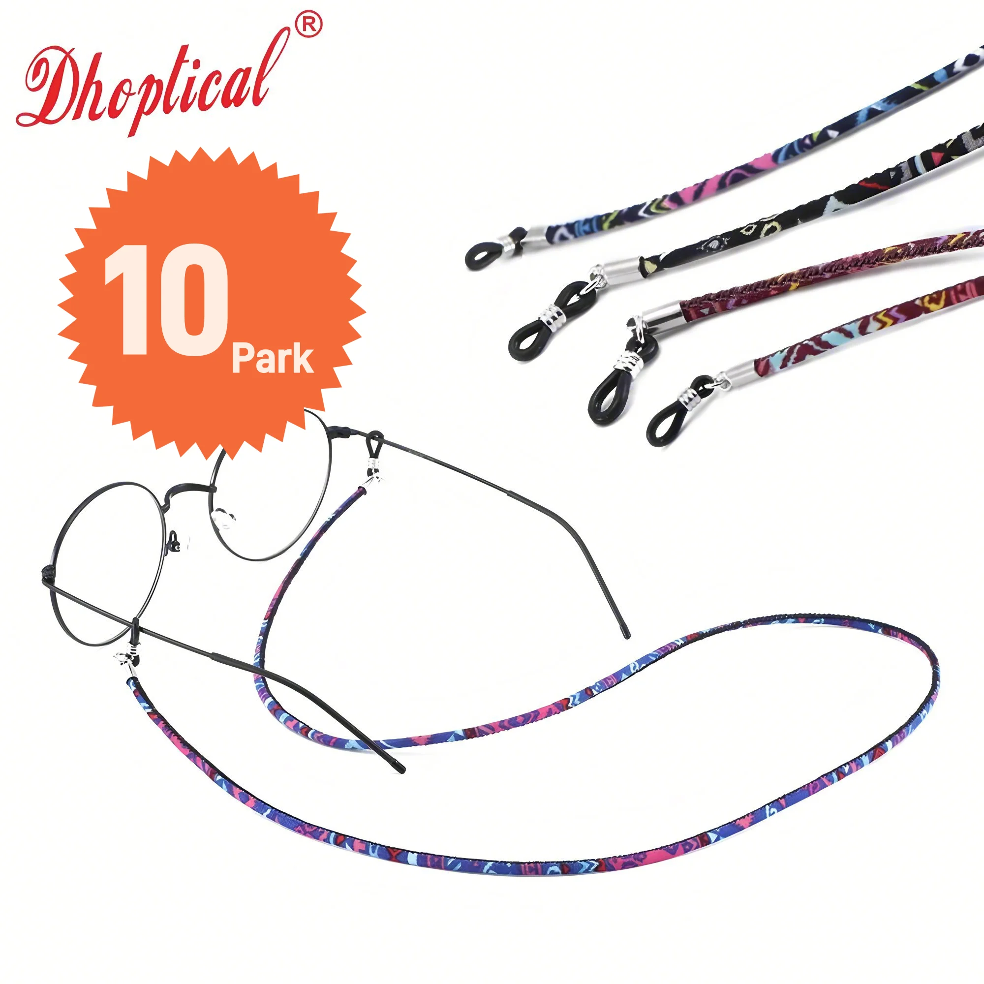 

10 Park Eyeglasses Holder Strap Cord, Eyewear Retainer, Eyeglasses String Holder Chain Necklace