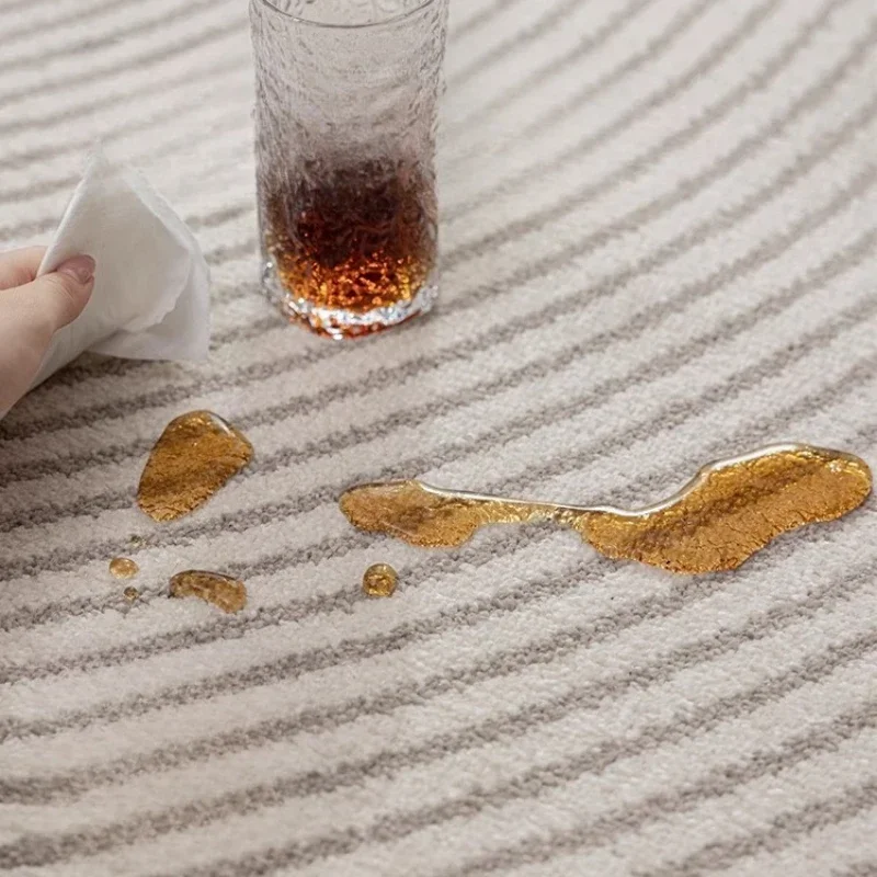 

Glue-free waterproof and anti-fouling living room carpet modern simple light luxury high-end minimalist sofa coffee table pad