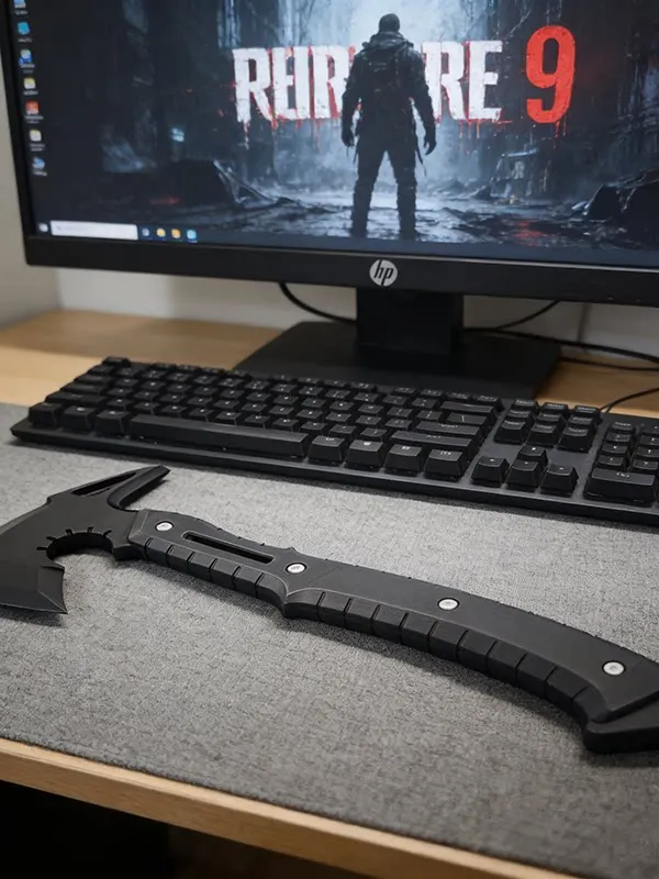 Leon·Scott·Kennedy RE9 Requiem Cosplay Accessories Leon Tactical Axe  Game Accurate PVC Material 3D Printing