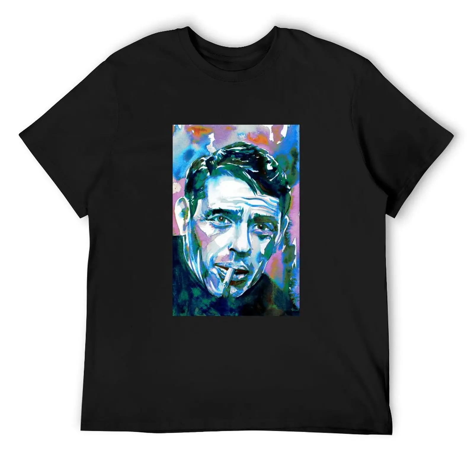 JACQUES BREL watercolor portrait .1 T-Shirt boys animal print customizeds designer shirts outfits for men