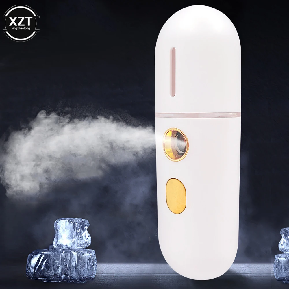 NEW USB Mist Facial Sprayer Humidifier Rechargeable Nebulizer Face Steamer Moisturizing Beauty Instruments Face Skin Care Tools