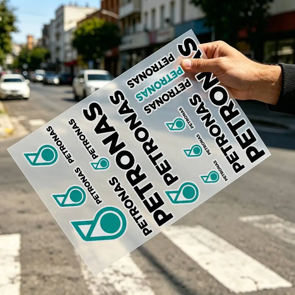 Für PETRONAS Universelles reflektierendes Klebeband, Aufkleber für Auto, Motorrad, Fahrradhelm, Sicherheitswarnaufkleber, wasserdicht, langlebig
