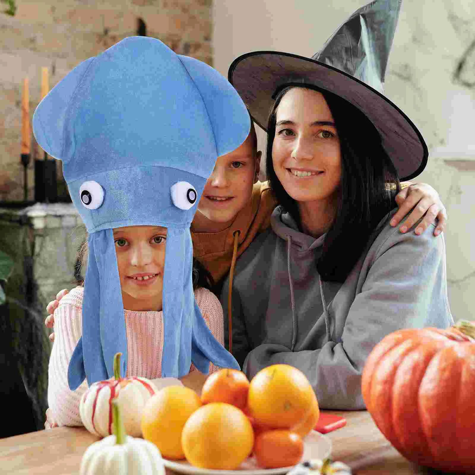 Octopus Hat Kids Halloween Party Cap Funny Decorative Rainbow Themed Premium Material Comfortable Adorable Designs Eye catching