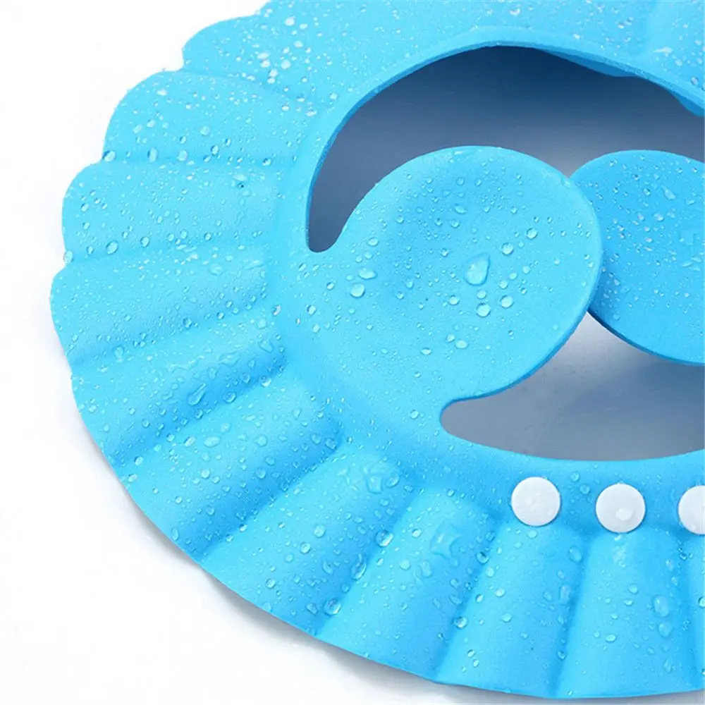 Oorbescherming Jongens Meisjes Oogbescherming Verstelbare Waterdichte Wassen Haarschild Shampoo Hoed Baby Shower Caps Badvizier