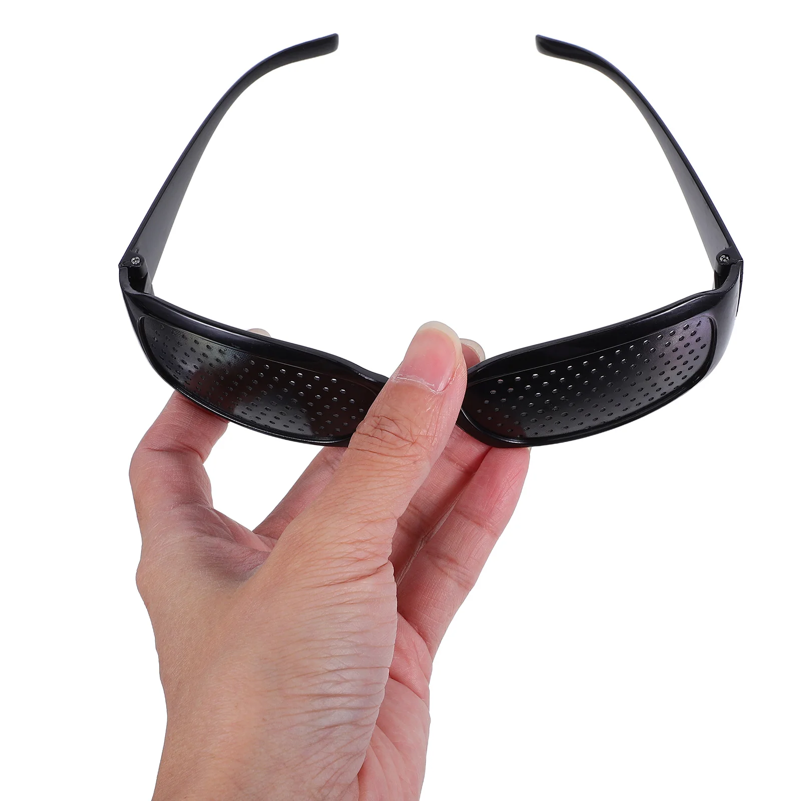 

4pcs Pinhole Sunglasses Lightweight Portable Anti Fatigue Eye Care Full Hole Design Reading Glasses