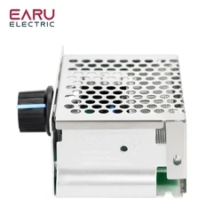 4000W 220V AC SCR Regolatore di Velocità del Motore Modulo Regolatore di Tensione Temperatura Dimmer per Forno Elettrico Riscaldatore di Acqua LED luce