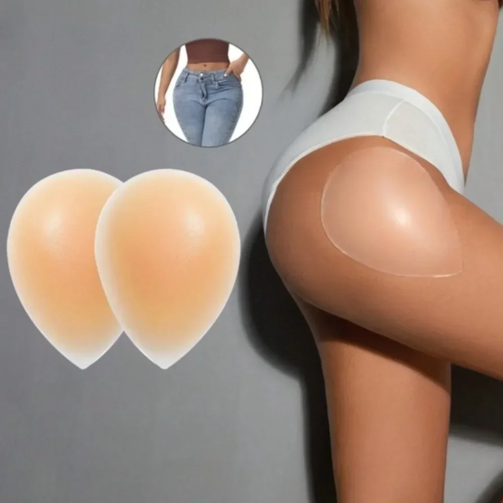 Unsichtbare Silikon-Po-Former-Pads mit abgestufter dünner Kante, wiederverwendbare Hüft- und Po-Verstärker-Einlagen für Jeans – Detail 4
