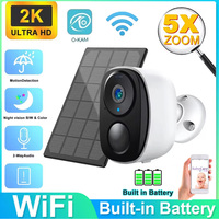 1080P WiFi Camera Wireless Outdoor Solar Battery Powered Camera Security Waterproof IP CCTV Indoor AI Motion Detection Spotlight