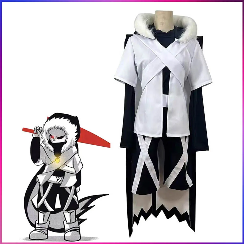 

Game Undertale Xtale Cross Sans Cosplay Costume Adult Uniform Set With Collar Halloween Party Outfit White Uniforms Set Unisex