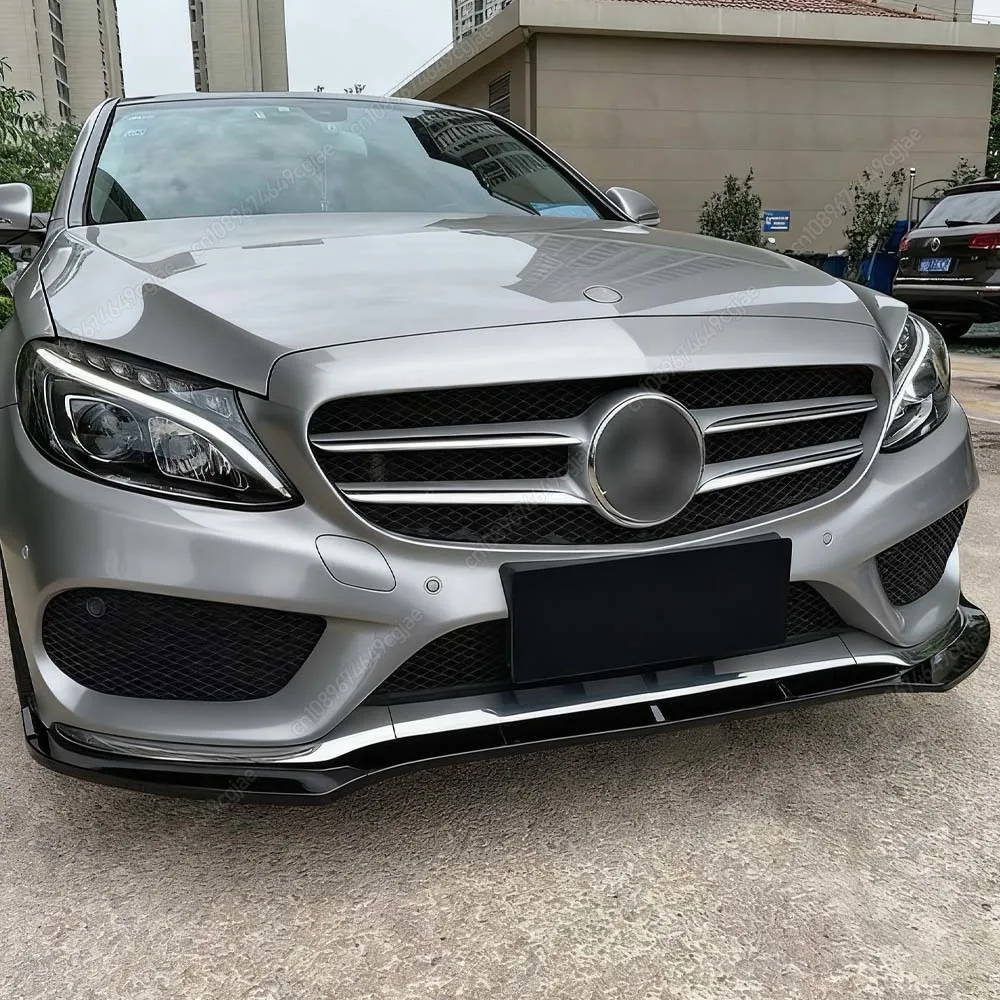 

Front Bumper Lip Splitter For Mercedes Benz C Class W205 C205 S205 C160 C180 C200 C260 C300 C450 AMG 2015-2018 Diffuser Kit Trim