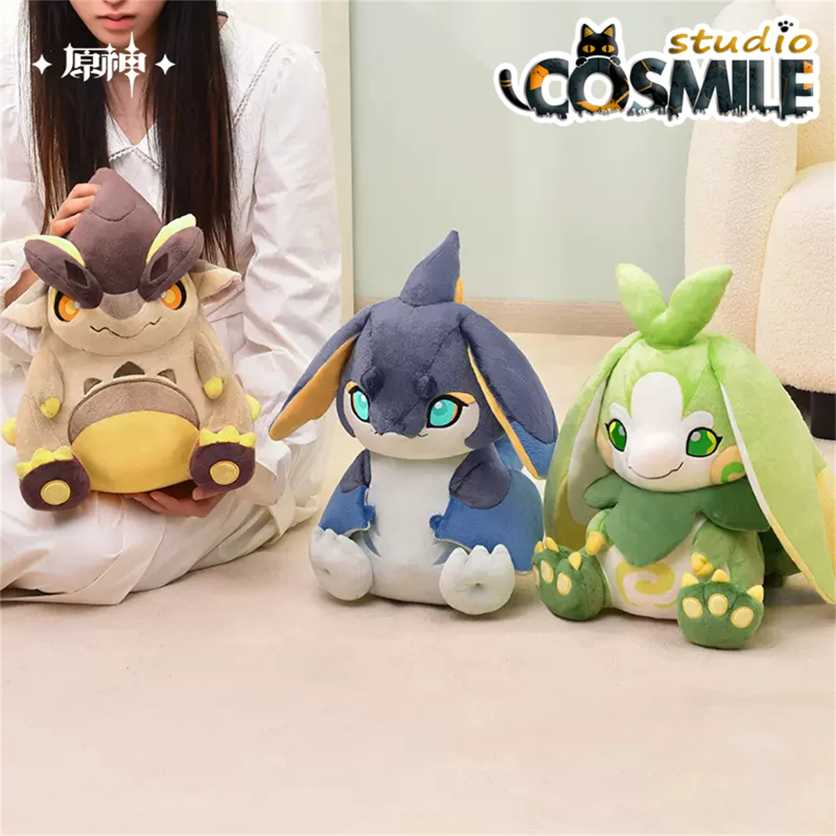 Genshin Impact Original Natlan Dragon Tepetlisauri Koholasaurs Yumkasaur Cosplay Prop Stuffed Plushie Plush Doll Toy Dec