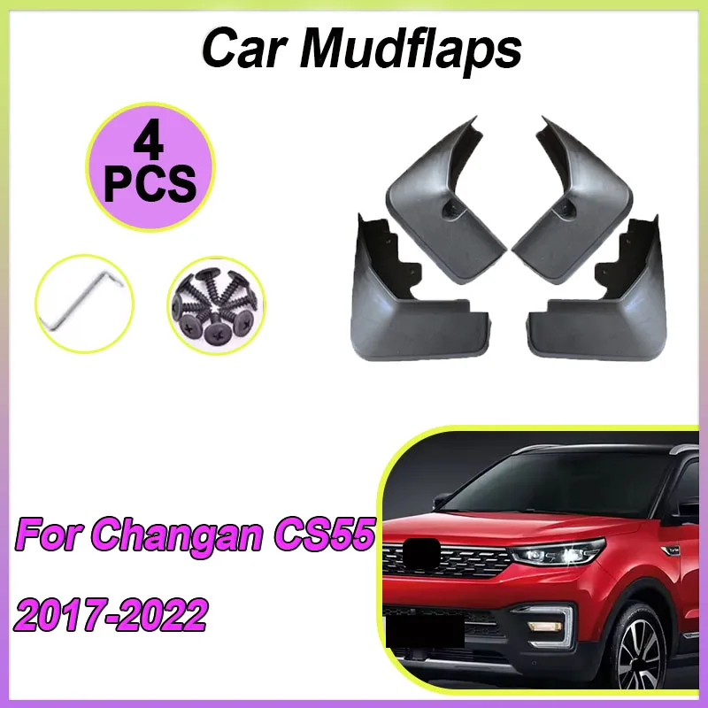

For Changan CS55 Plus II CS55 EV 2017~2022 Car Mudguards Mud Flap Mudflap Front Rear Splash Guard Wheel Fender Accessories Auto