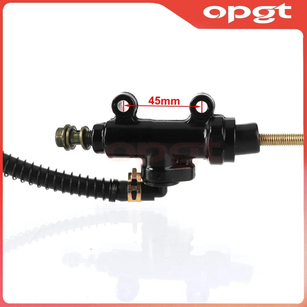 OPGT Go kart Foot Brake Rear Hydraulic Brake Pump Master Cylinder With Reservoir For 110cc 125cc 150cc ATV UTV Buggy Quad Bike P