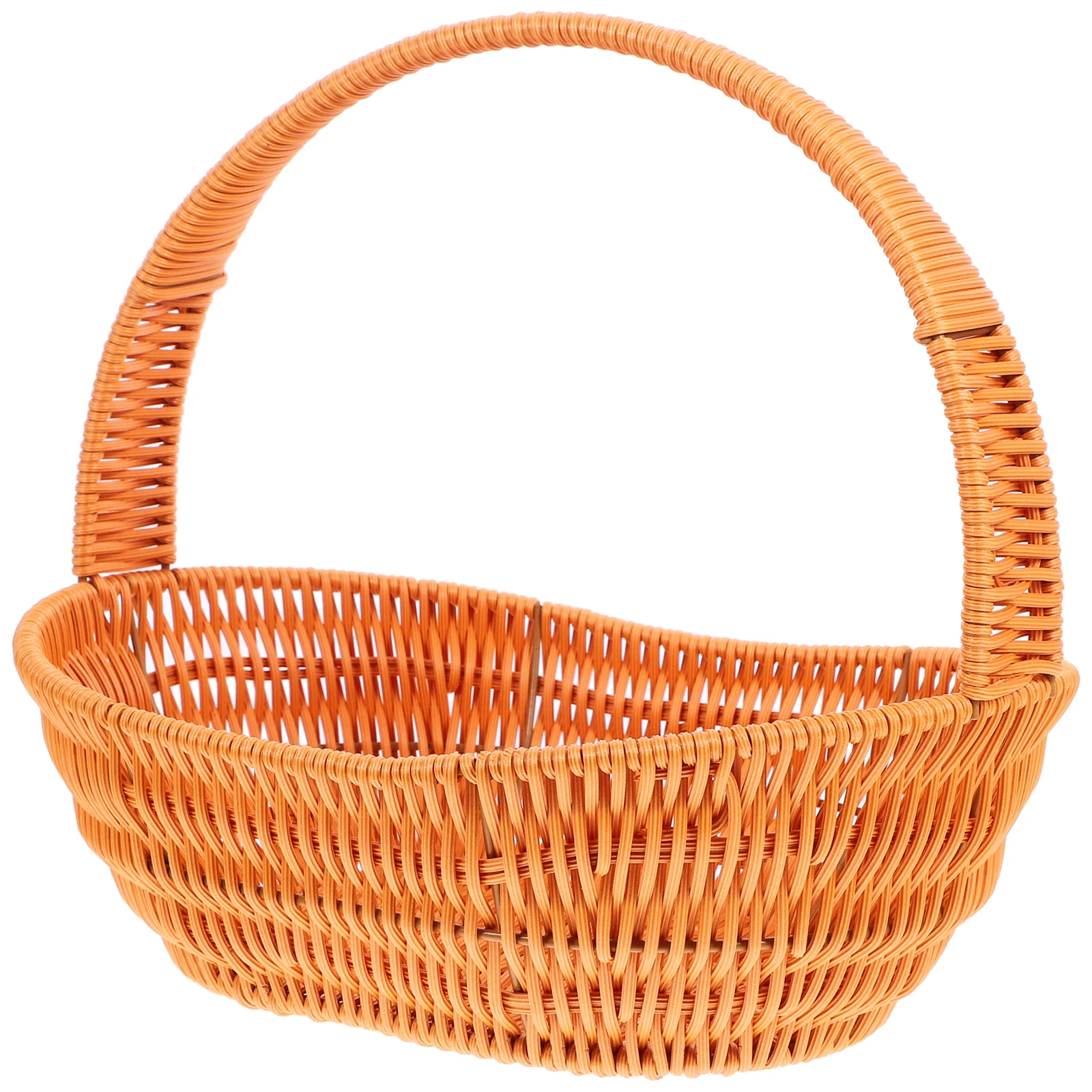

Boat Shaped Hand Woven Flower Small Imitation Rattan Storage Basket For Wedding Gift Decorative Floral Holder Woven Basket With