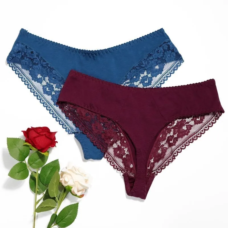 Beauwear L-5XL Plus Size Underwear Sexy G String Panties For Women cotton Thong Briefs Lingerie Female Underpants