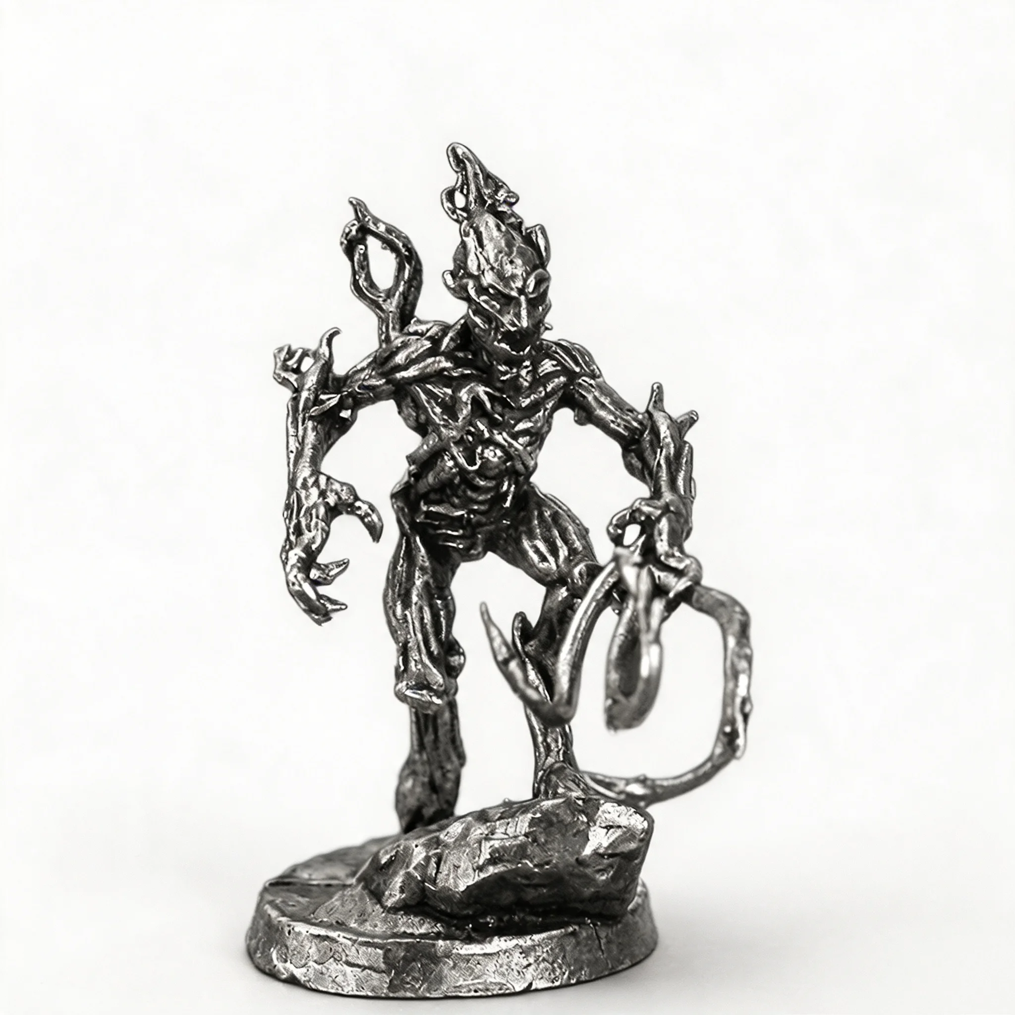 Unpainted Metal Tree Spirit Miniatures Lead Free Pewter Dryad Figure Wargame Tabletop RPG Collectible Model Toy