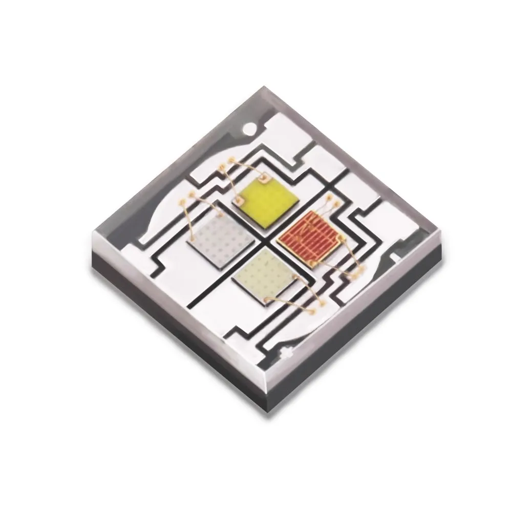 

5050 high-power 12W four-color RGBW ceramic patch flat glass lens LED 20pcs