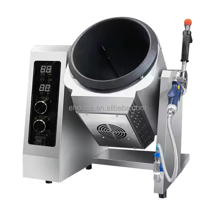 Commercial 5000W Intellint Automatic Stir Fry Cooking Machine China Wok Electric Rotary Induction Cooker with Competitive Price