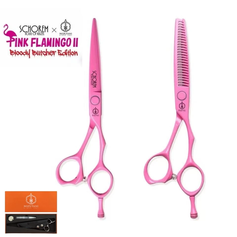 

Ножницы для стрижки волос mizuдешевые, 6,0 дюйма, Розовые ножницы, ножницы для филировки волос, материал VG10, острые и износостойкие ножницы, инструмент