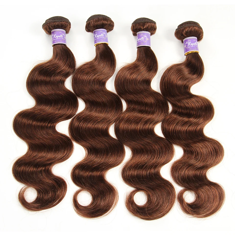 Bundels van echt haar met sluiting Body Wave 3 bundels met 4x4 vetersluiting Braziliaans natuurlijk menselijk haar Remy-haar 100% echt haar