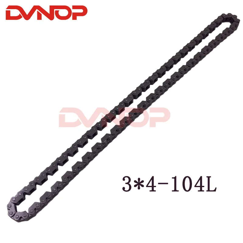 Motorcycle Camshaft Cam Timing Chain 3*4-102L & 3*4-100L 3*4-104L For Zongshen CB200 CB 200 CB250 200cc Engine