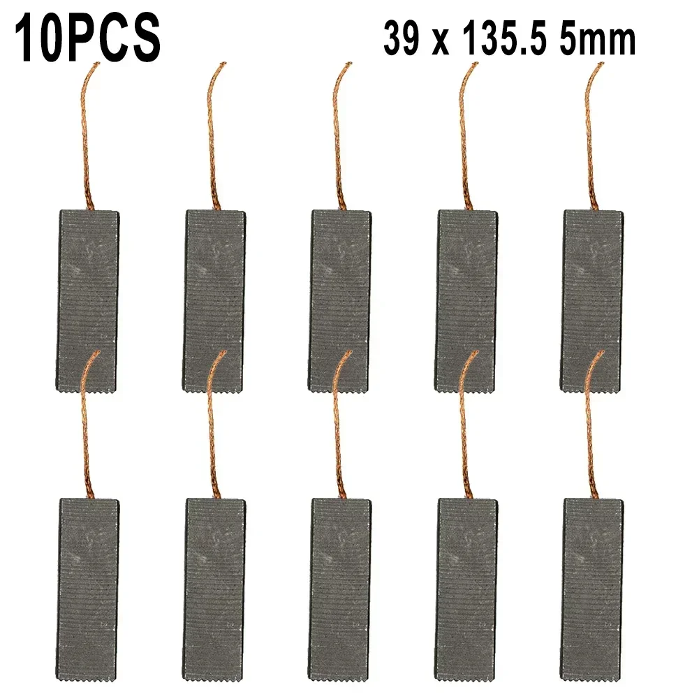 Imagem -02 - Conjunto de Escova de Carbono ao ar Livre 10 Peças 39*13.5*5 mm 70 mm Acessórios de Substituição para Máquina de Lavar Novo Alta Qualidade
