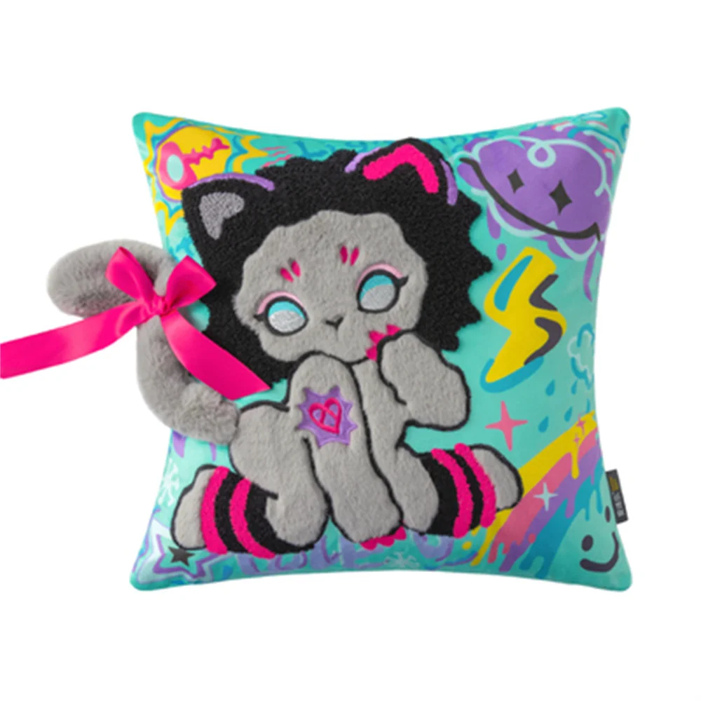 

Yandere Abby Style Y2K Gyaru Subculture Cat Neko Punk Girl Plushie Stuffed Toy Plush Doll Toy Home Cushion Pillow Gift Sa