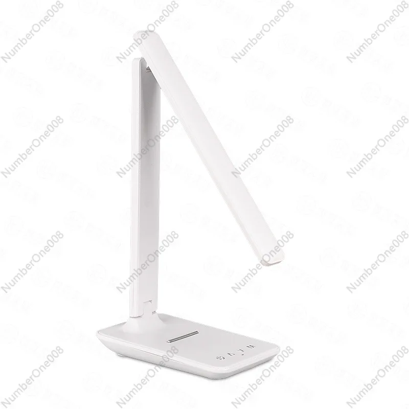 

Складная светодиодная настольная лампа с сенсорной регулируемой яркостью, 5-цветной температурой и перезаряжаемой батареей, уход за глазами, офисное чтение