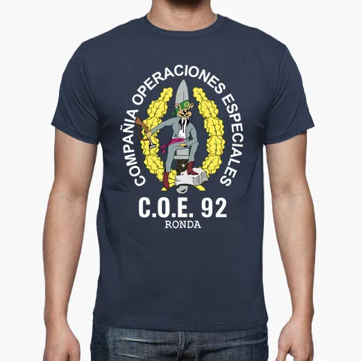 Spanish Legion COE 92 Ronda Mod 2 Special Operations Emblem T-Shirt. Summer Cotton O-neck Men\'s Short Sleeve T-Shirt New S-3XL