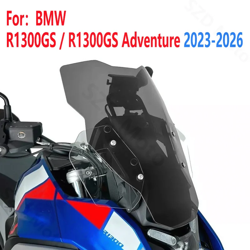 

For BMW GS1300 R 1300 GS R1300GS Adventure 2023 2024 2025 2026 Motorcycle Accessories Windshield Windscreen Wind Deflectors Gray