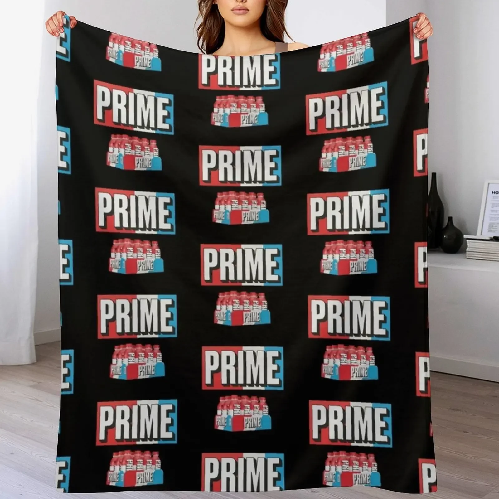 Bebida hidratante Prime, manta cálida y cómoda para la siesta en la oficina