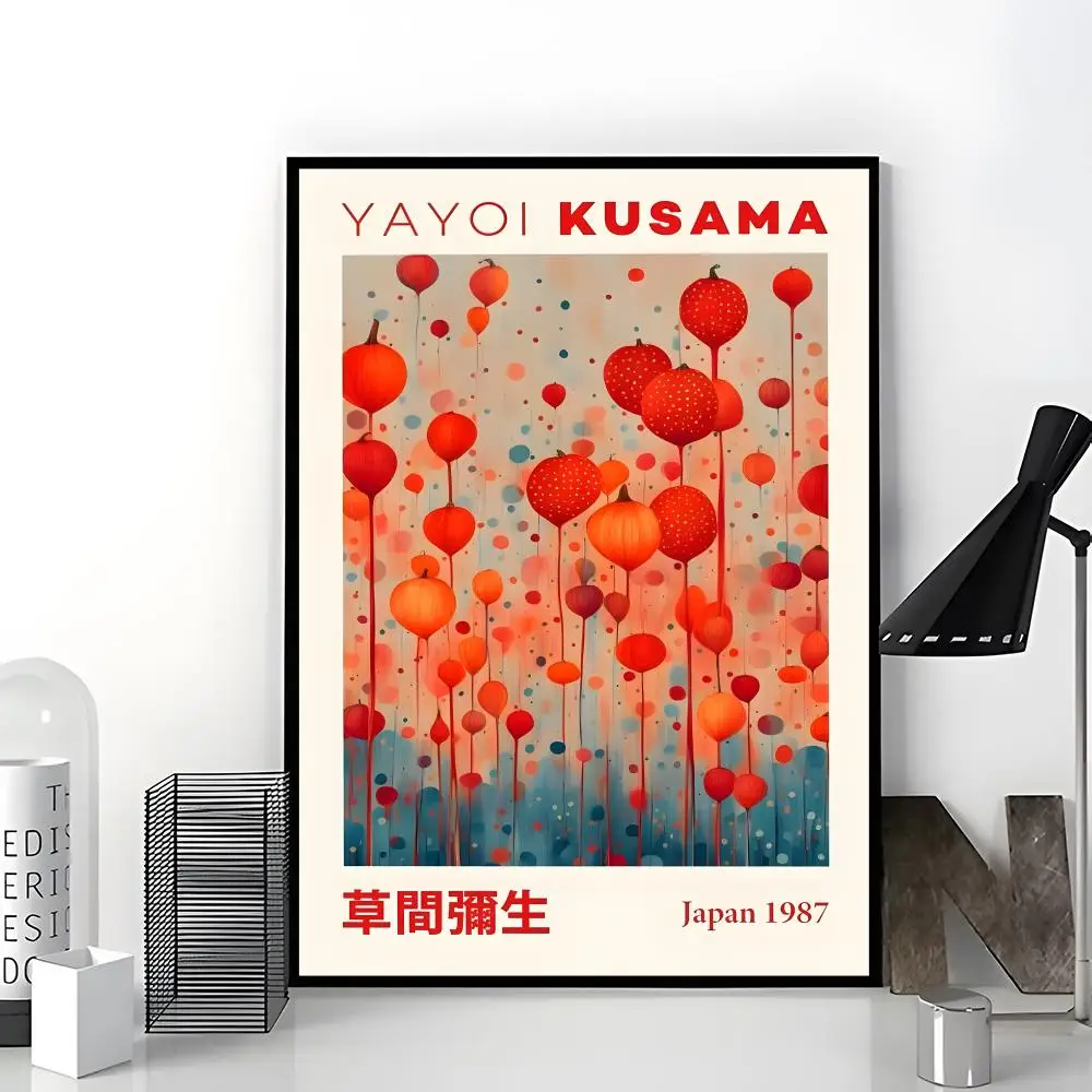 Contemporary Artist Yayoi Kusama Poster Aesthetic Dorm & Bedroom Wall Art Decor
