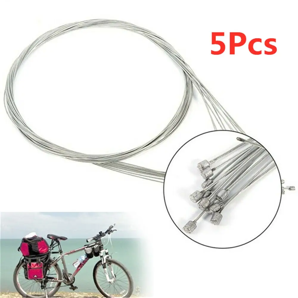 

Durable 5Pcs MTB Mountain Road Bike Rear Inner Shifter Derailleur Wire Gear Cable Bicycle Shift