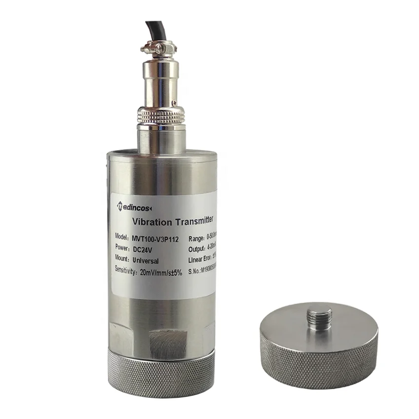 

MVT100:Industrial Integrated Magnetic Base Magnetoelectric Sensor 4-20mA Vibration Transmitter for Motor,Gearbox,Rolls,HVAC