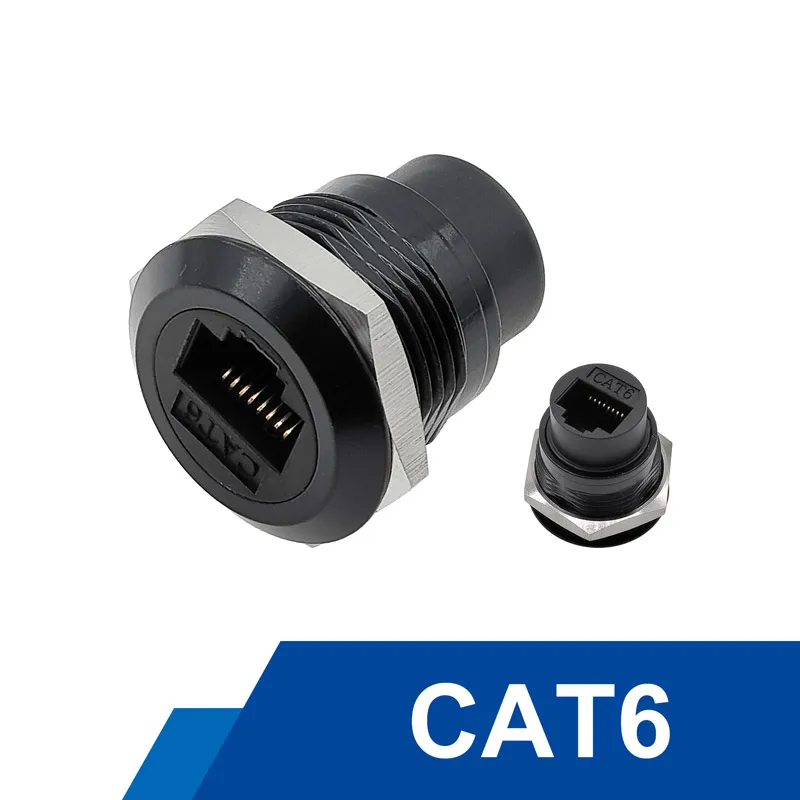 Module de prise ronde en métal Type D RJ45, 1 pièce, réseau droit USB2.0 USB3.0, connecteur de monta