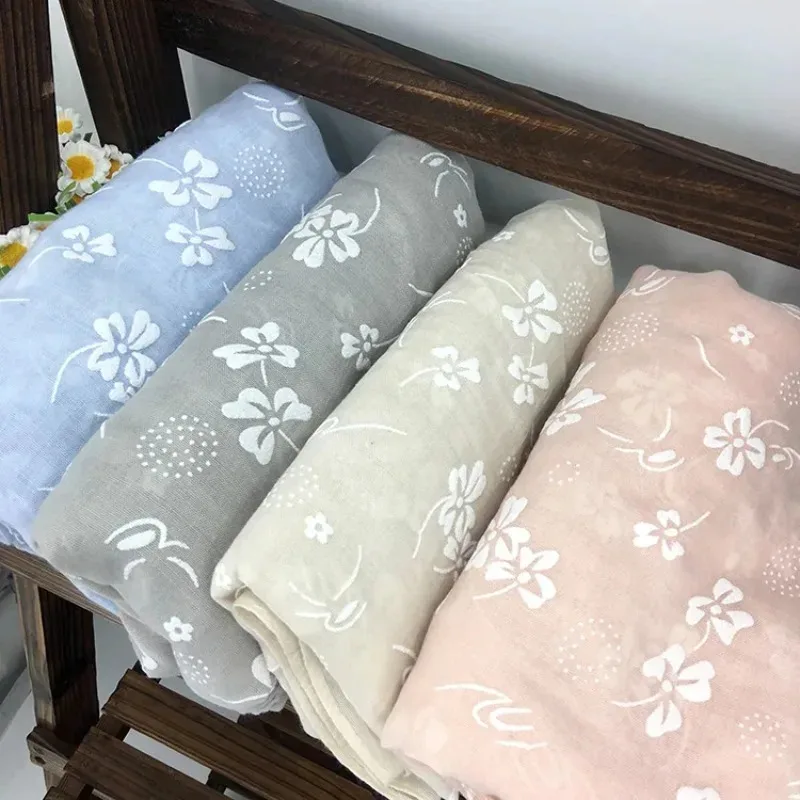 

Retro Scarf Shawl Dual-purpose Spring and Summer Ethnic Style Cotton and Linen Long Sunscreen Travel Photo Women's