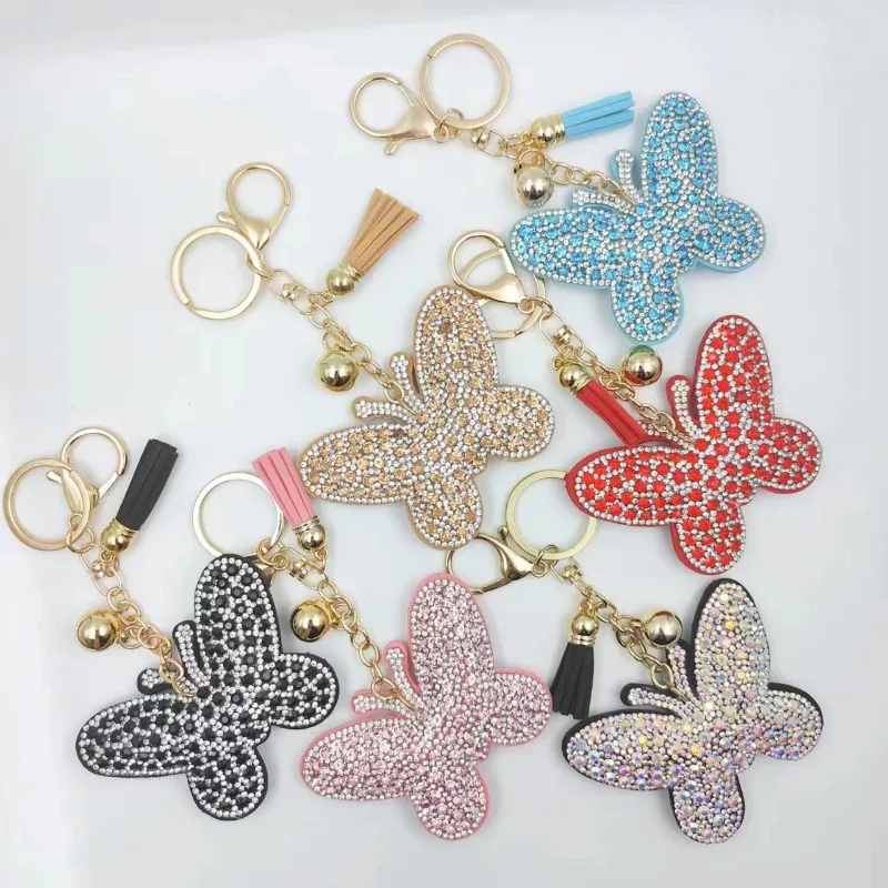 Adorable Rhinestone - decorated Butterfly Key Accessories, Trendy Choice