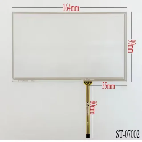 7 Inch 165mm*100mm Universal Digitizer Touch Screen Glass Panel For Car Navigation AT070TN90 HSD070IDW1 E15 E13 E11 D00