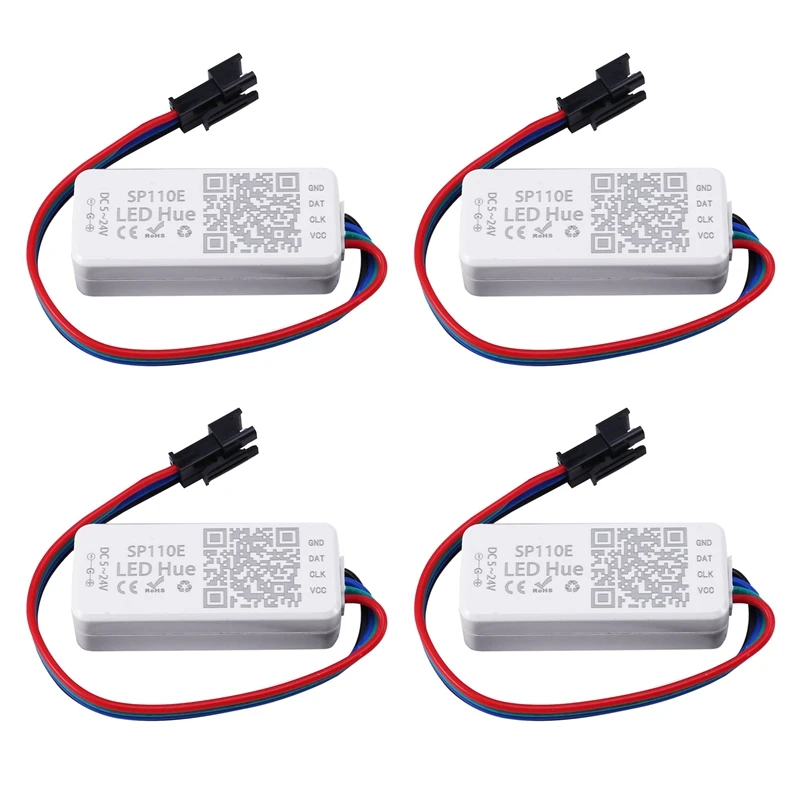 

4X WS2812B SK6812RGB SK6812RGBW Bluetooth SP110E Mini Controller, Support ALL LED Strip/Module Light/Panel/String CNIM Hot