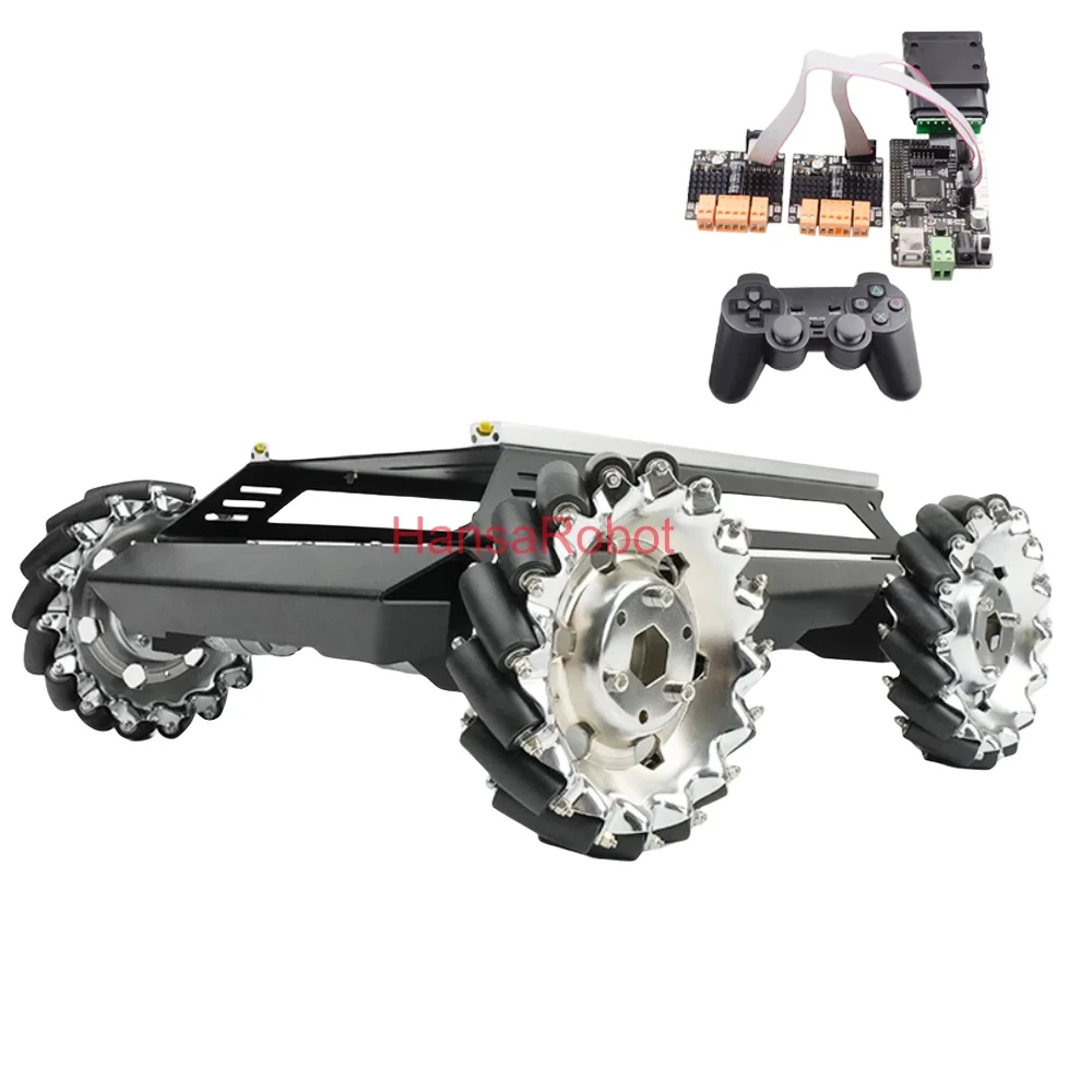85KG Heavy-duty Load V5MAX 4WD Mecanum Wheel Robot Car Chassis with DC Motor Intelligent Car Chassis DIY RC Car Toy Kit