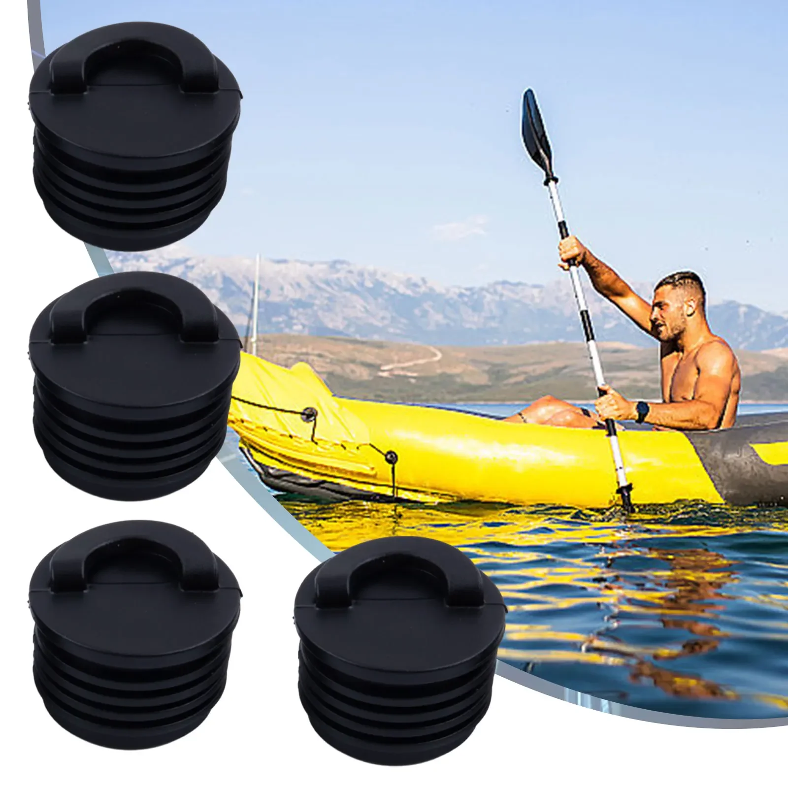 

4* Kayak Drain Plugs 4x Kayak Canoe High Quality Material 3.5 Cm / 1.20 Inches Bung Drain Holes Plugs 3.5 Cm / 1.37 Inches